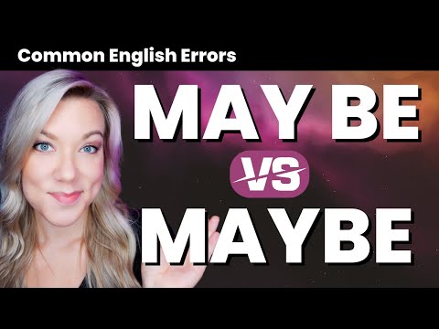 Maybe VS May Be - What's the Difference? English Grammar Lesson with QUIZ