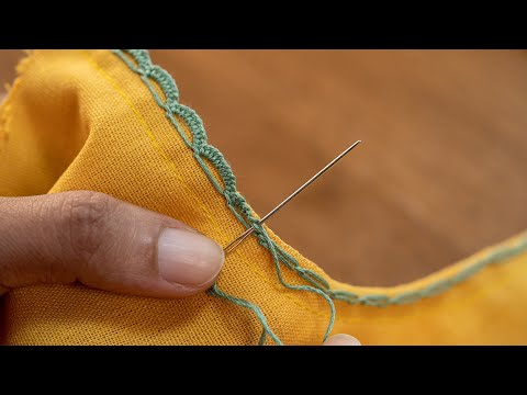 Beautiful Neckline Lace: Easy Hand Sewn Border Tutorial