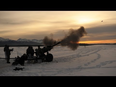 JBER howitzer fire training exercise