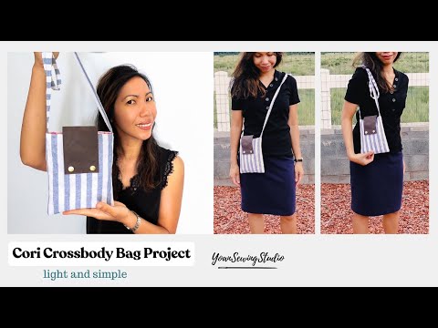 Sew a quick and simple crossbody bag - Cori Crossbody Bag Project - Sewing tutorial