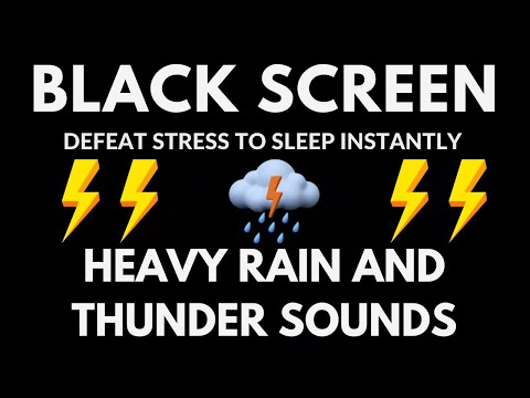 Heavy Rain And Thunder | Deep Sleep Sounds | Soothe Your Mind And Heart