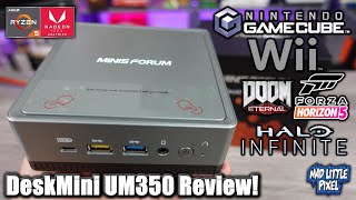 The NEW MINISFORUM DESKMINI UM350 Ryzen 5 PC Gaming Review! Emulation & NEW PC Games!