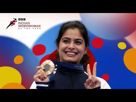 Manu Bhaker awarded BBC Indian Sportwoman by BBC Director General Tim Davy and Indian boxer Mary Kom