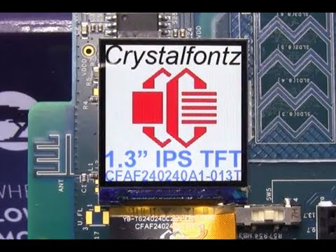 Crystalfontz CFAF240240A3-013TN TFT with PSoC6 BLE Pioneer Kit DMA SPI