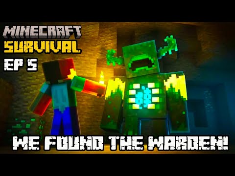 Finding The WARDEN in Minecraft Survival