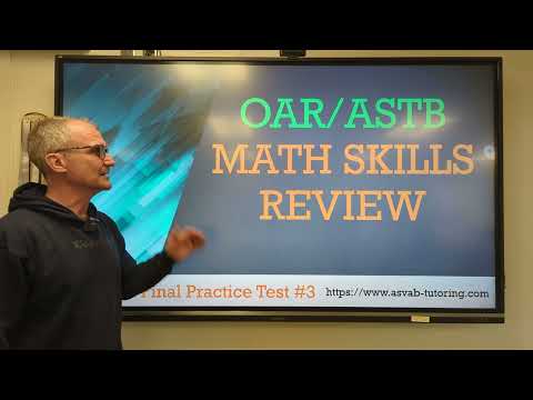 OAR or ASTB Math Skills review 2024 (New) | Part #3