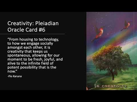 Creativity (enhanced): Pleiadian Oracle Card #6