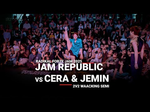 Jam Republic (Danzel & Baby Zoo) vs Cera & Jemin [semi] 💃 // stance x RF JAM 2025 - waacking 2v2