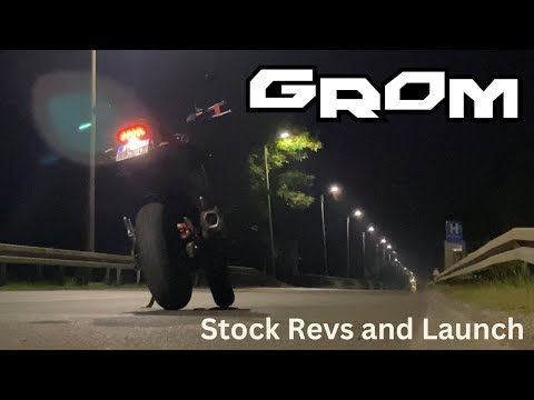 Honda Grom (MSX125) Stock Revs and Launch