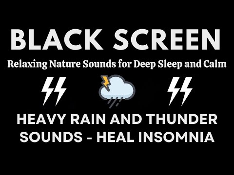 Knock Out Insomnia Fast – Thunder & Rainstorm Sounds For Deep Sleep & Mind Healing In Just 3 Minutes