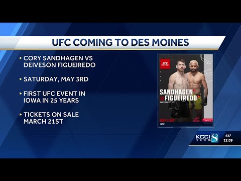 UFC Fight Night coming to Des Moines in May