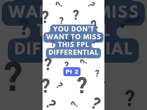 You don't want to miss this FPL differential #fpl #premierleague