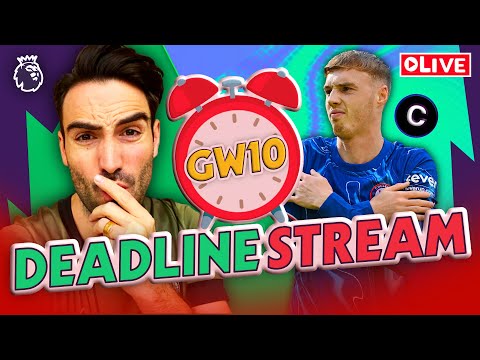 GW13 DEADLINE STREAM | SELLING HAALAND | PALMER CAPTAIN | FPL GAMEWEEK 13