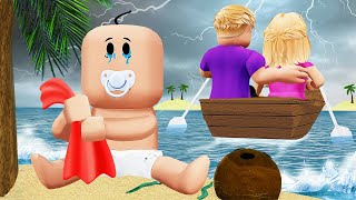 ABANDONED by his PARENTS on a DESERT ISLAND... (Roblox Movie)