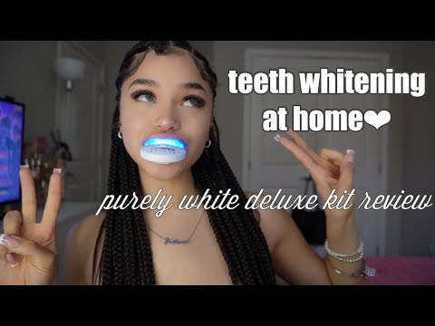 Purely White Deluxe review and unboxing! || how to brighten and whiten your teeth at home