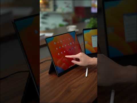 Work with Stylus, Connect with one cable. Come check it out ! #tablet #monitor #portablemonitor