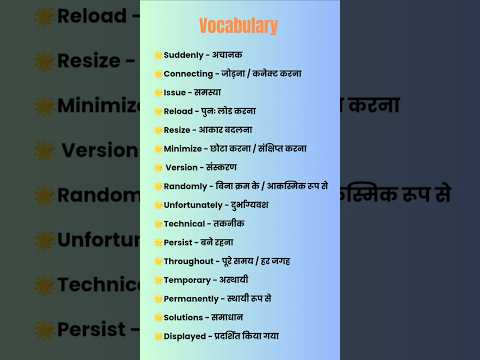 📚 English Vocabulary | vocabulary words | english speaking practice | #english #shorts |