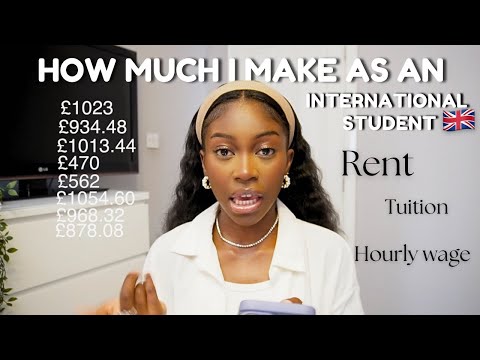 How much I make working parttime as an International Student in the UK | balancing school and work.