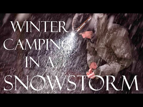 2 Nights Winter Camping in a Snowstorm