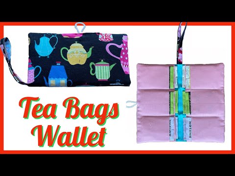 I Sewn This Gift For Senior People/ How Easy To Sew Adorable Tea Bags Wallet For All The Tea Lovers