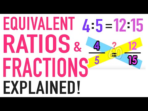 Equivalent Ratios and Equivalent Fractions Explained!