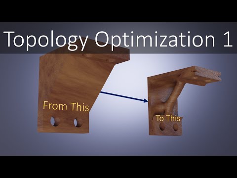 Topology Optimization 1 | SOLIDWORKS simple bracket