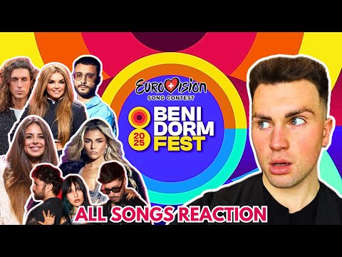 LET’S REACT TO SPAIN’S NATIONAL FINAL ENTRIES | BENIDORM FEST 2025