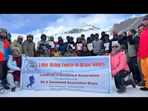 Closing Ceremony  7 Day Skiing Course ⛷️ | First Ever Skiing Course  in Drass | Ladakh Ski