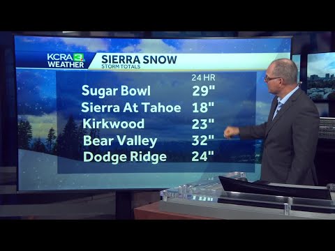 California Winter Storm | A look at snow totals on March 13