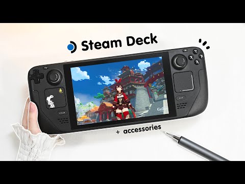 Steam Deck 512GB unboxing + upgrading | 3TB |  | Hogwarts Legacy | Genshin | accessories JSAUX