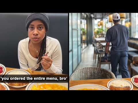 Man Walks Out on GOLD DIGGER Mid-Date After She Orders 10 Meals...