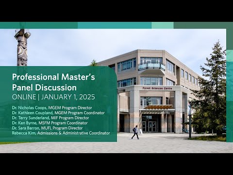 Professional Master's Panel Discussion | January 2025 | UBC Forestry