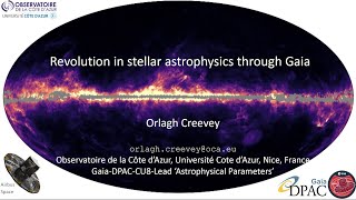 O. Creevey: Evolution in Stellar Astrophysics through Gaia