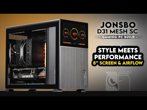 This MATX Case Has an 8” Screen! | Jonsbo D31 Mesh SC Gaming PC Build |  Noctua NH-D15S, RTX 4070