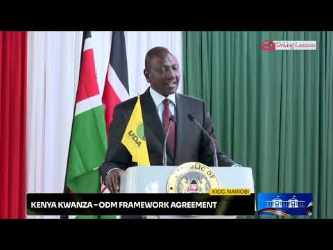 LISTEN TO PRESIDENT RUTO'S FULL SPEECH AS HE SIGNS COALITION AGREEMENT WITH RAIRA ODINGA