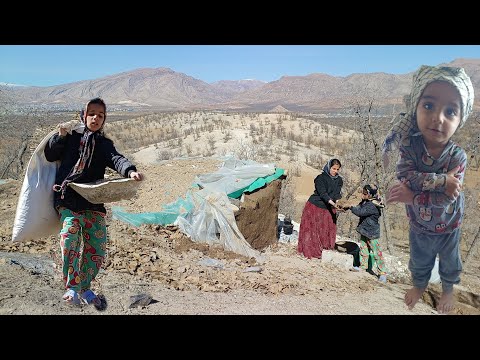 Hardworking mother:Elnaz and Farida's efforts to build a house in the mountain