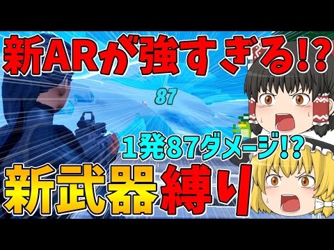 【フォートナイト】今シーズンから新しく追加された武器しか使えない縛り！～新ARと現実拡張を組み合わせると強すぎる！？～【ゆっくり実況】