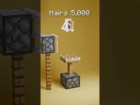 Minecraft 3D Hair Simulation 💎⛏️