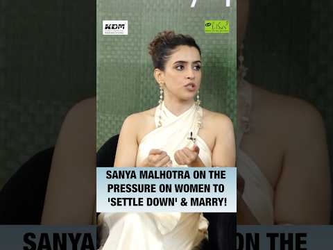 Sanya Malhotra On Indian Women & Marriage! #sanyamalhotra #sanya #shorts #indianwomen #marriage