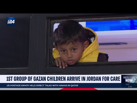 1st group of Gazan kids arrive in Jordan for care