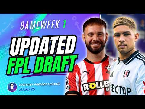 MY UPDATED FPL DRAFT | Haaland & Salah ✅ | 3 🔥 Differentials! | Fantasy Premier League 24/25