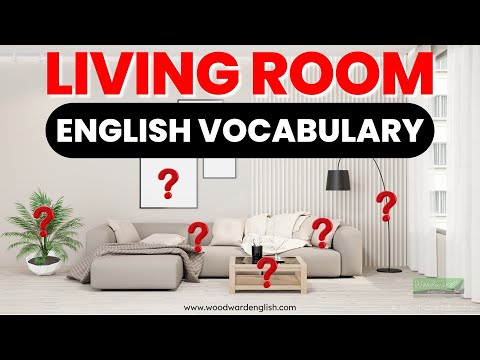 LIVING ROOM English Vocabulary | Names of things in a living room in English  | ESOL Pronunciation