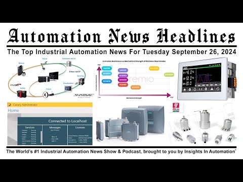 Automation News Headlines for Thursday September 26, 2024