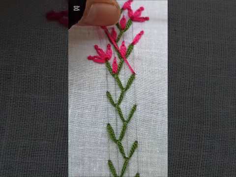 Basic Hand Embroidery Design #craft #handembroidery #trending #sewing #stitching #tutorial