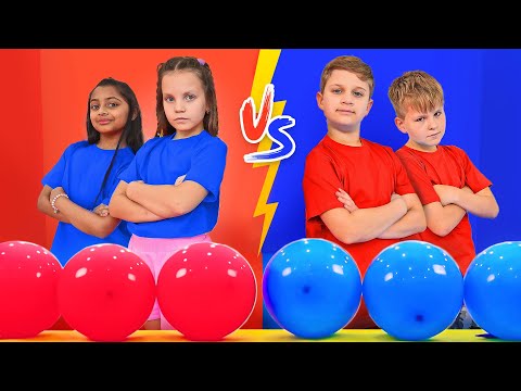 Girls VS Boys + More Challenges