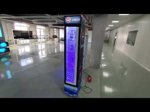 Transparent MiniLED Display in Fridge Door