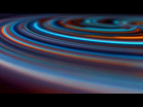 Neon Lines Circling like a Vynil in Motion | 4K Relaxing Screensaver