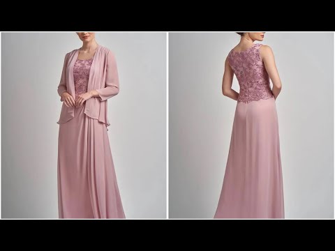 Graceful Moments: Stunning Chiffon Mother of the Bride Dress with Applique Detail