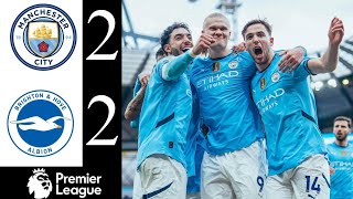 Omar Marmoush Goal 🤯 Man City vs Brighton 2-2 Highlights | Khusanov vs Brighton | Premier League