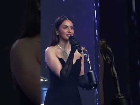 Rakul Preet Singh for winning the Iconic Gold Awards in Best Actress For Chhatriwali - OTT